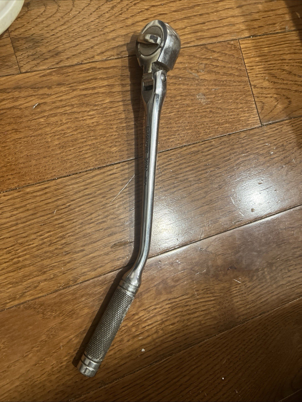 Ratchet Flex head Bent Handle 3/8 DR BlackHawk 34947 Made in USA Nice!