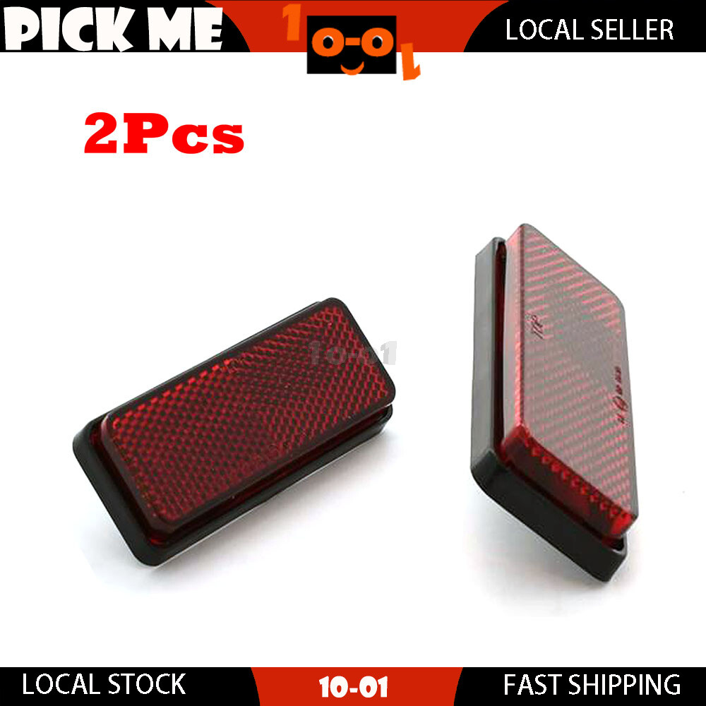 Pair Motorcycle Rear Reflector For Honda VT800C Shadow 1988