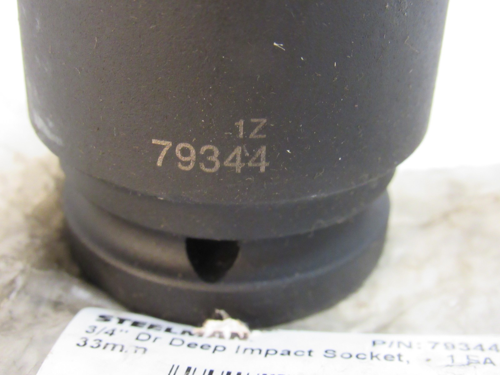 Steelman 3/4 in. Drive 33mm 6 Point Deep Impact Socket 79344