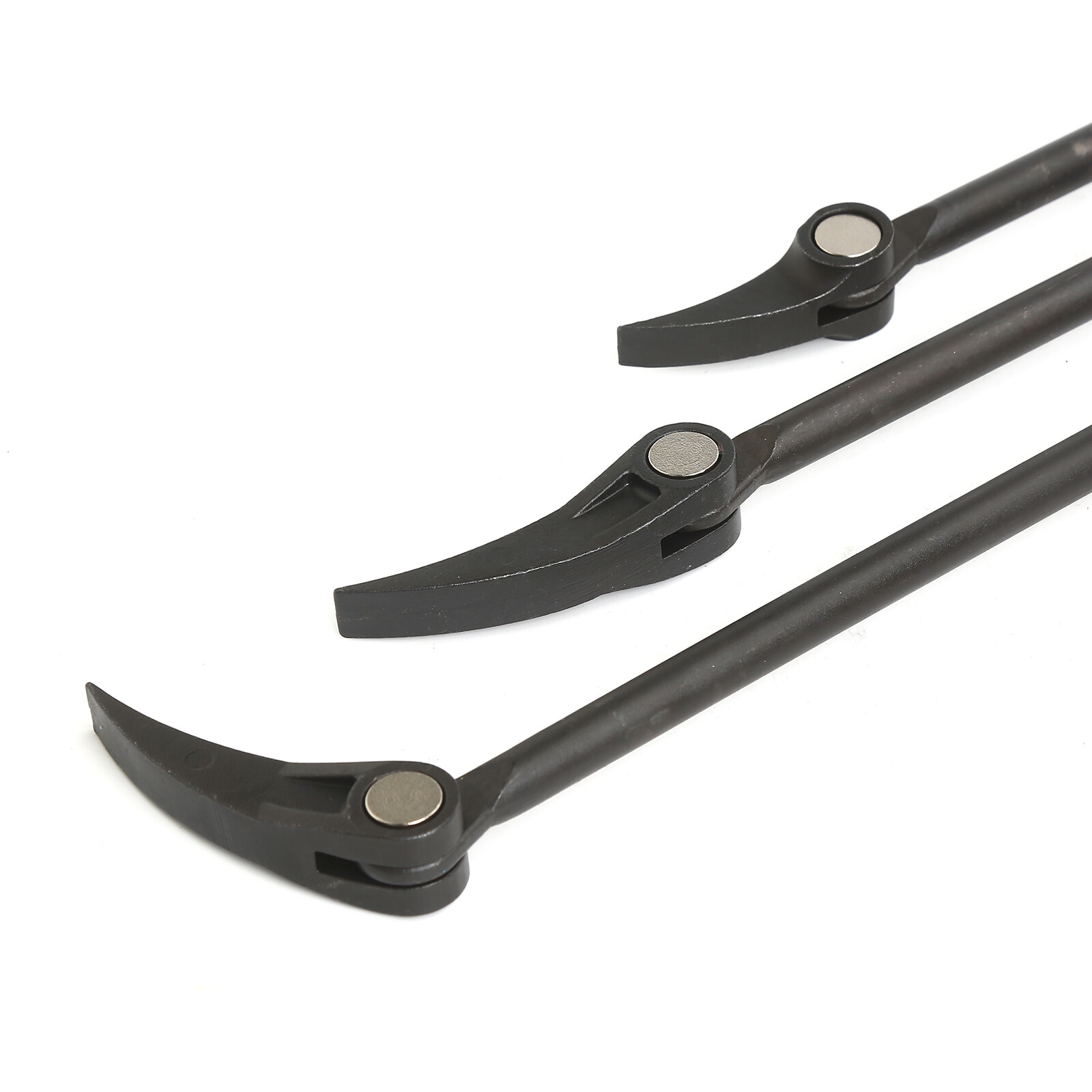8″ 12″ 16″ HSS Indexable Pry Bar Set, 11-Position Adjustable Angle Pry Bars 3pc