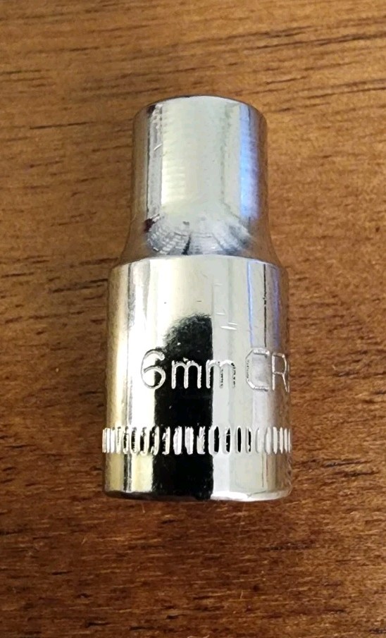 Craftsman 6mm Socket 6 Point 1/4″ Drive Z-AL 34602 Easy Read (Etched & Stamped)