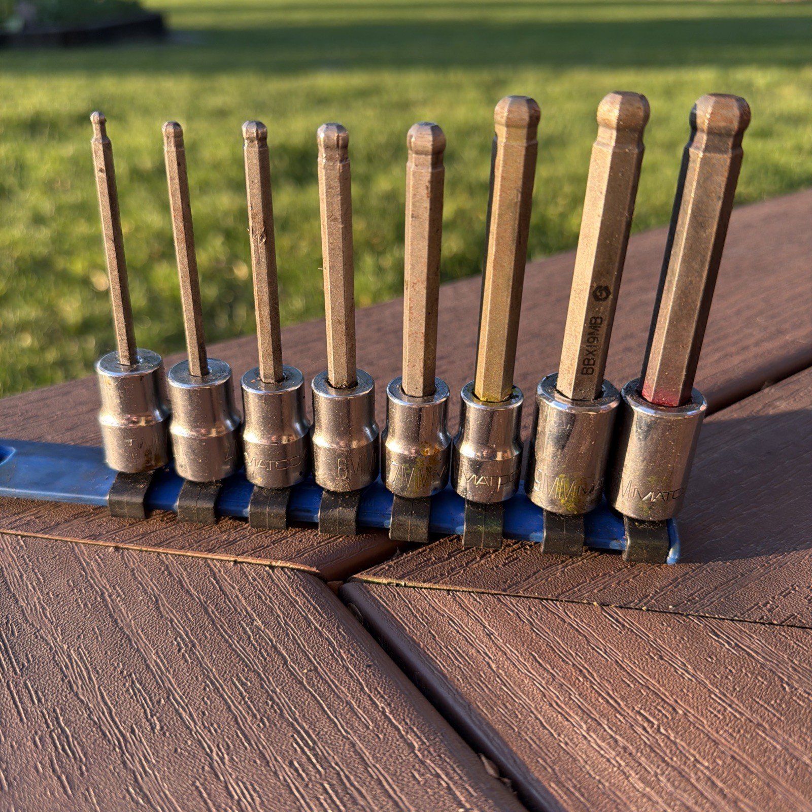 MATCO 8 PIECE 3/8″ DRIVE METRIC MID-LENGTH BALL HEX BIT SOCKET DRIVER SET