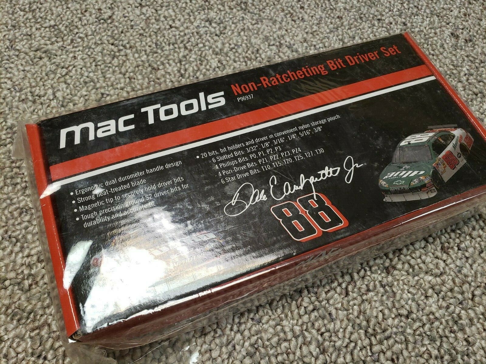 Brand New Mac Tools Non-Ratcheting Bit Driver Set P96937 Dale Earnhardt Jr 88