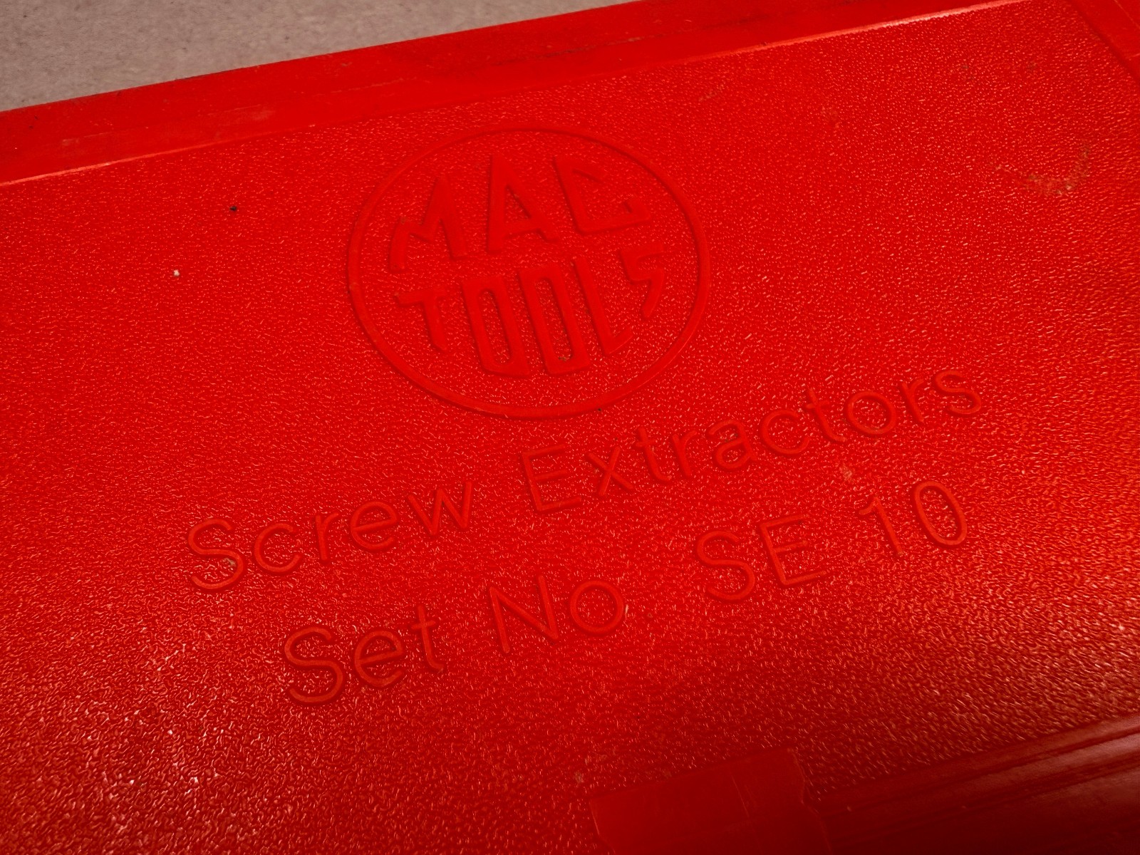 MAC Tools SE10 Screw Extractors Set Red Hard Case Incomplete USA Pre-Owned