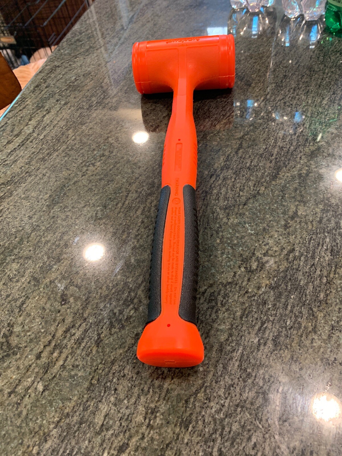 Snap-On hbfe48 48 ounce soft grip dead blow hammer orange