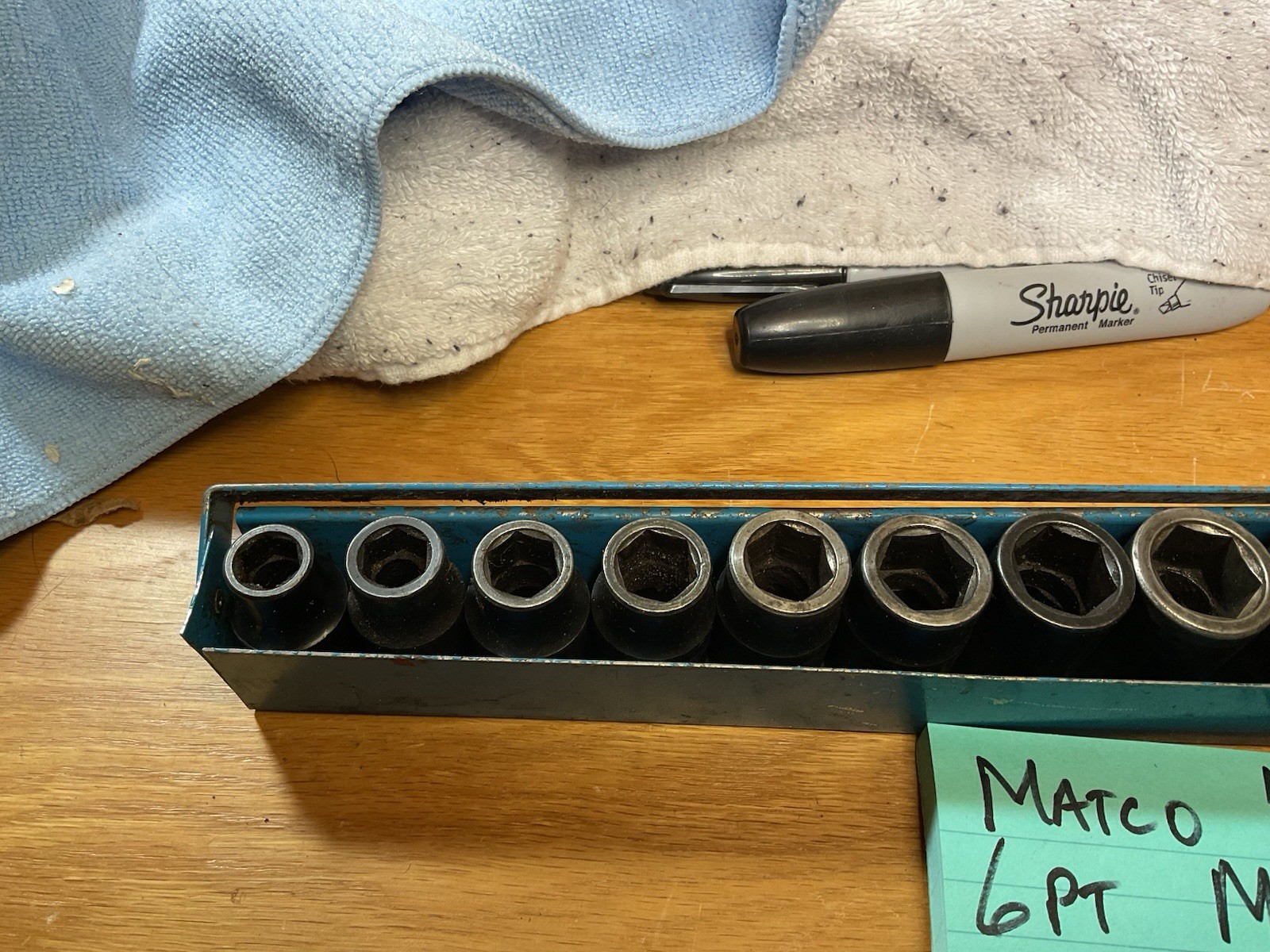 MATCO SCPM146TA 1/2″ Dr. 6Pt. Metric, Impact, Shallow Skt. Set (10-27mm) w/Tray