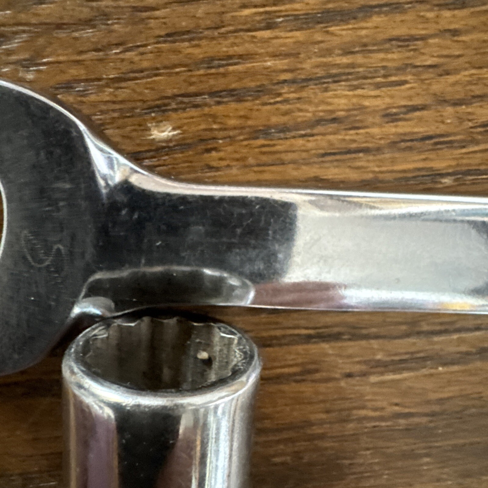 3 snap on 1/2 inch drive socket 14mm 1 3/8 drive 9/32 Open end wrench 11/16 5/8