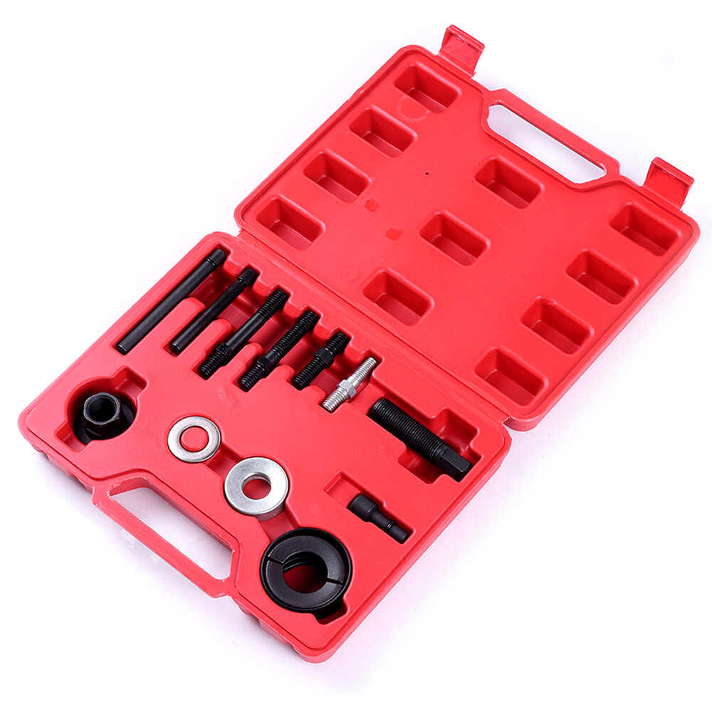 13 PCS Pulley Puller and Installer Power Steering Pump Remover Alternator Kit