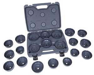 Lisle 61460 21 Piece HD End Cap Oil Filter Wrench Set Brand New!