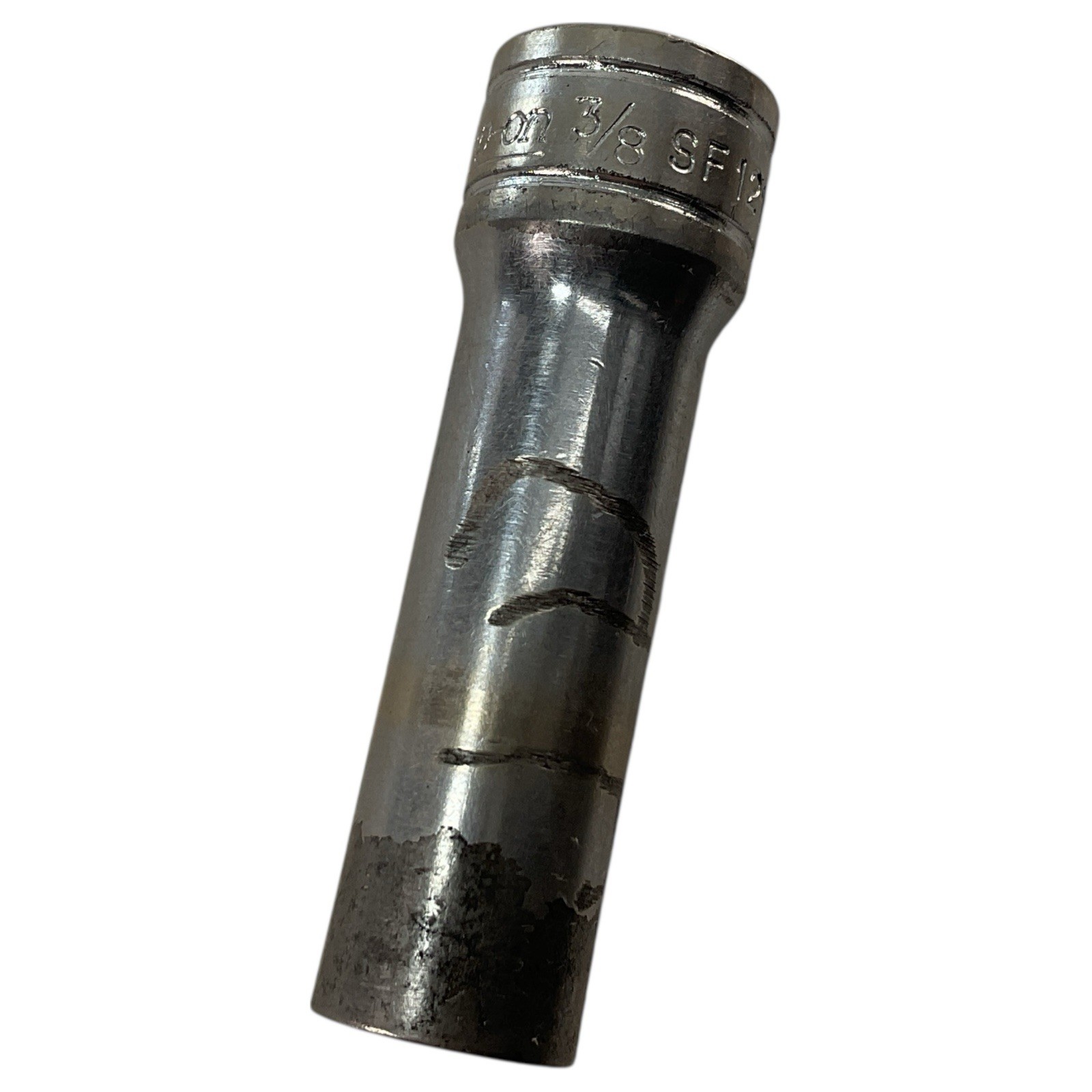 Snap-On Deep Chrome Socket SF-121 3/8″ SAE 12pt 3/8″ Drive Marks Flaking Tool