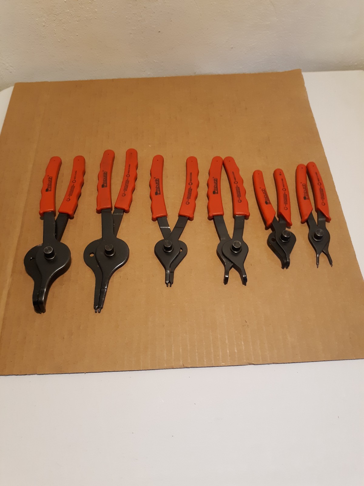 Pittsburgh Snap Ring Plier set of 6 Internal / External Straight / Curved