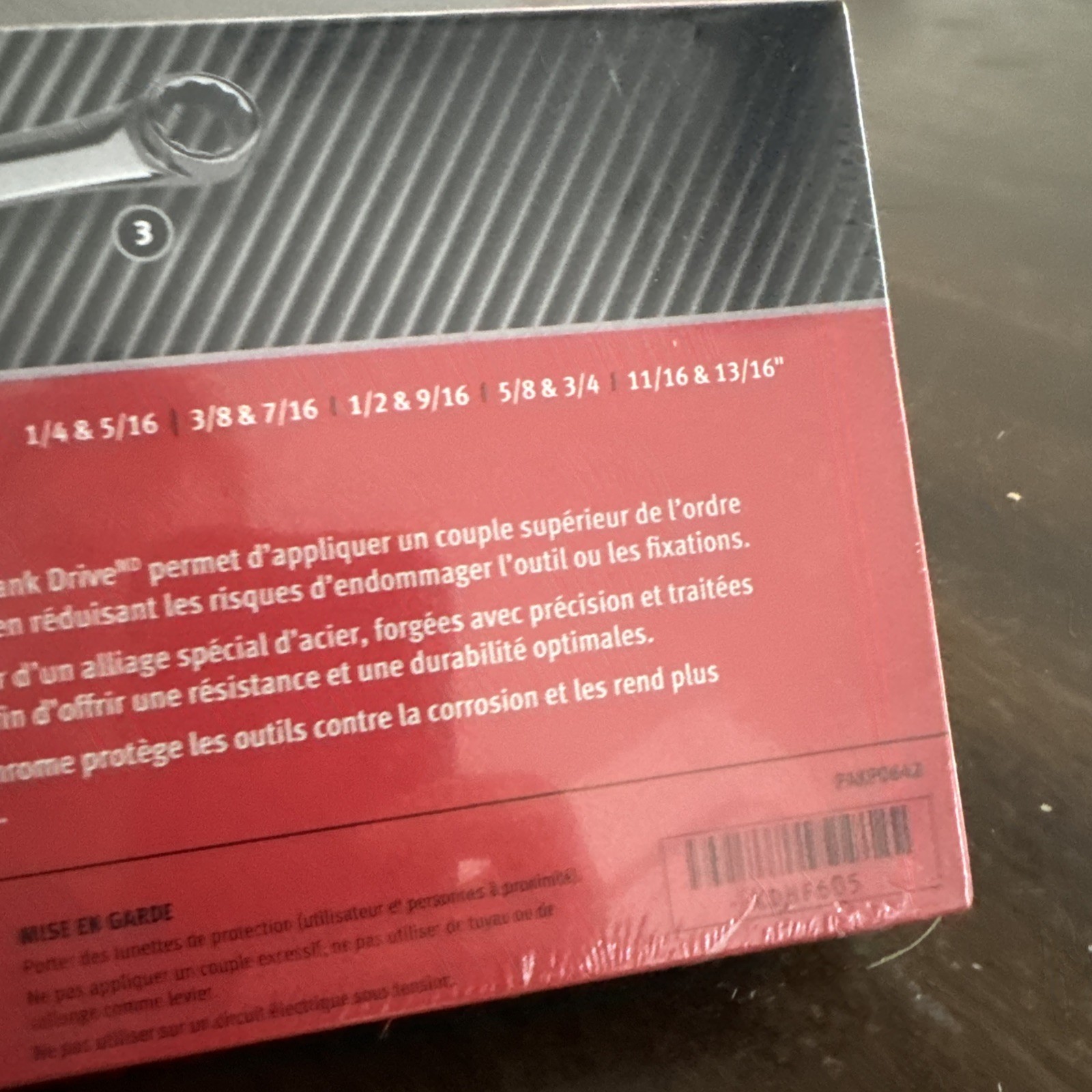 Snap-on Tools USA NEW 5pc SAE High Performance 0° Box End Wrench Set XDHF605