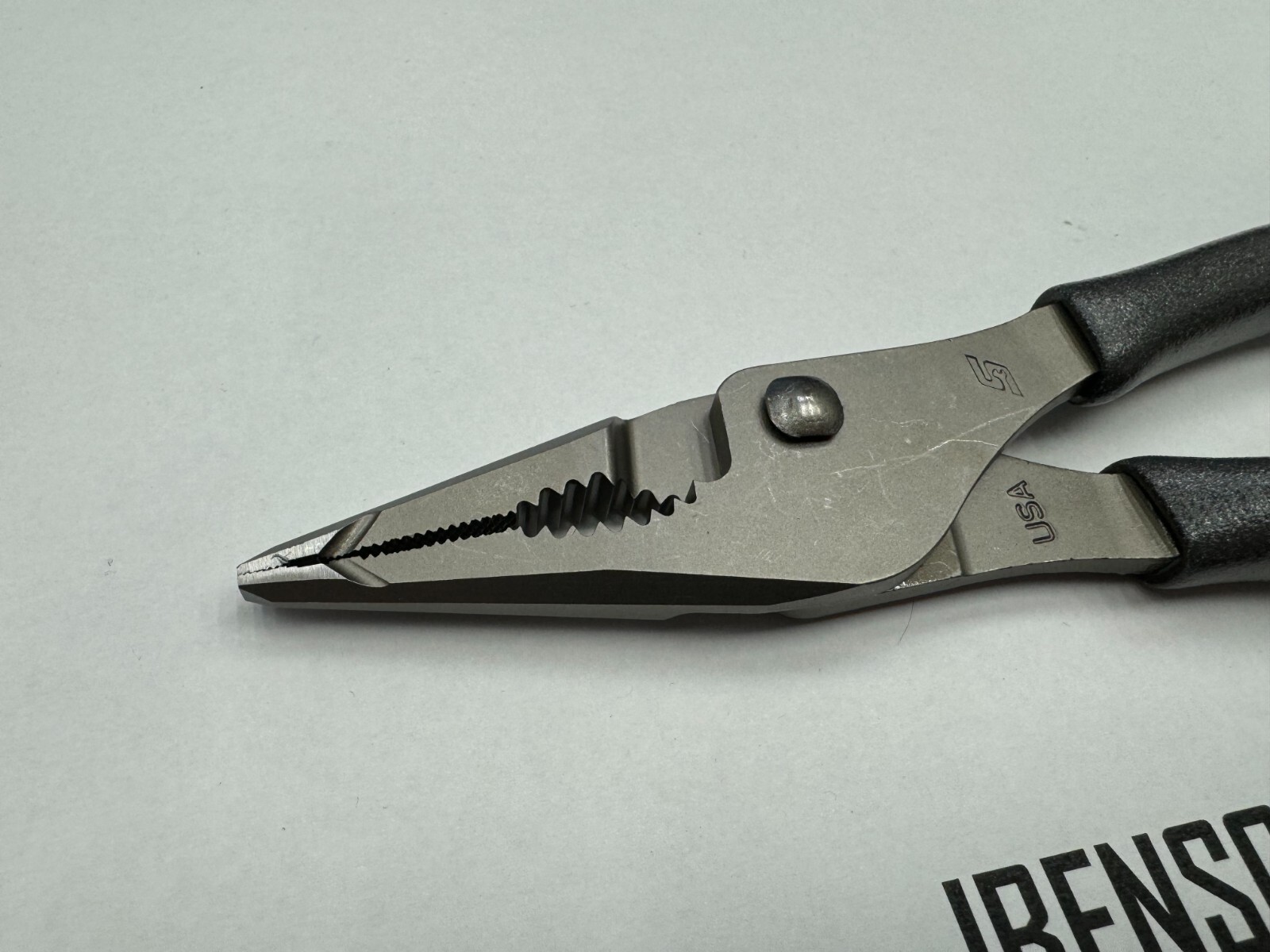 Snap-On Tools NEW TITANIUM 7″ Soft Grip Long Nose Slip Joint Pliers LN46ACFDT
