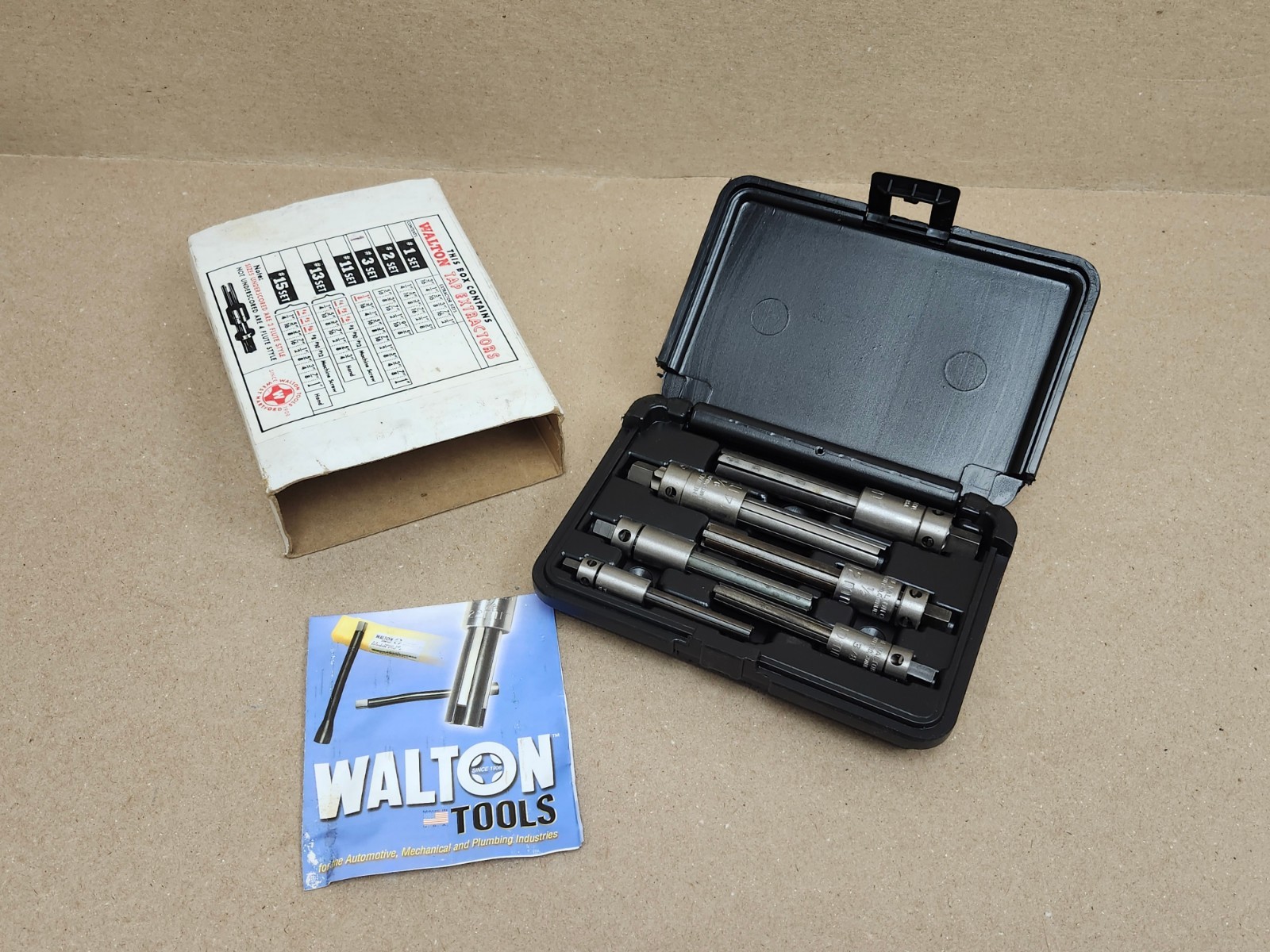 Walton 18003 6 Piece 4 Flute Tap Extractor Set