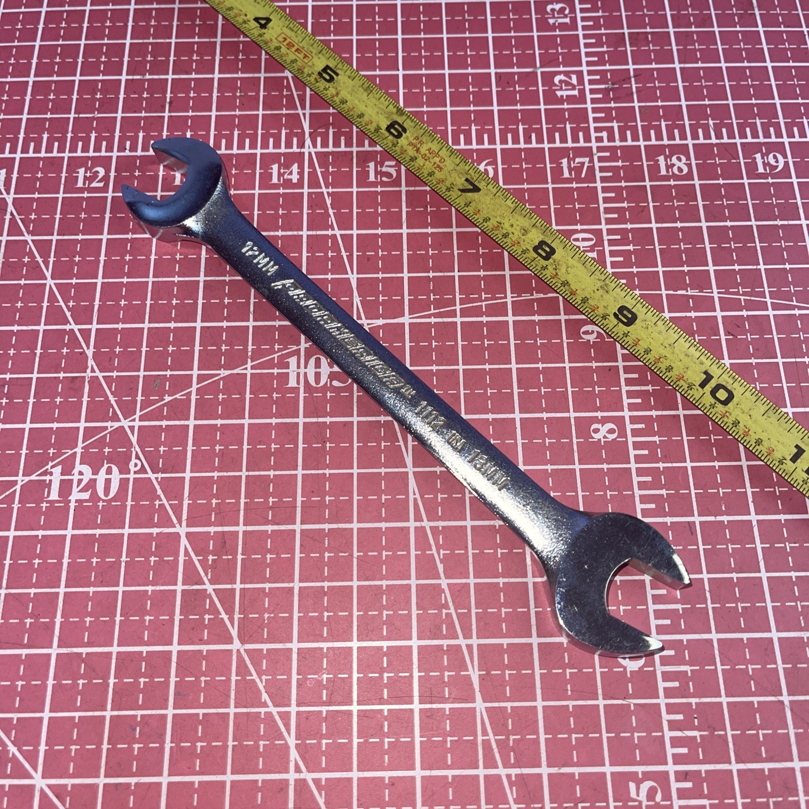 Proamerica USA 1112 12 X 13 MM Metric Open End Wrench 12MM 13MM Vintage