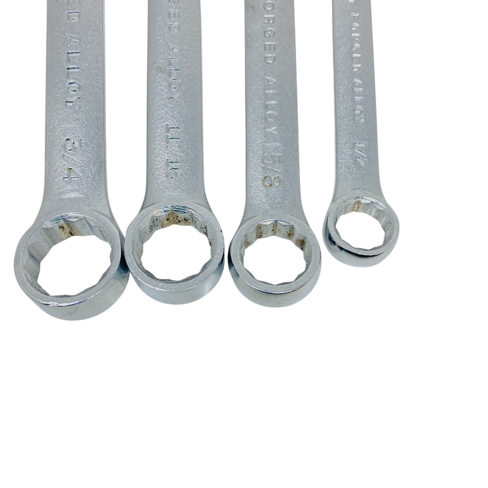 Easco USA Combination Wrench Mechanics Hand Tool Lot Set SAE, 4 Pcs