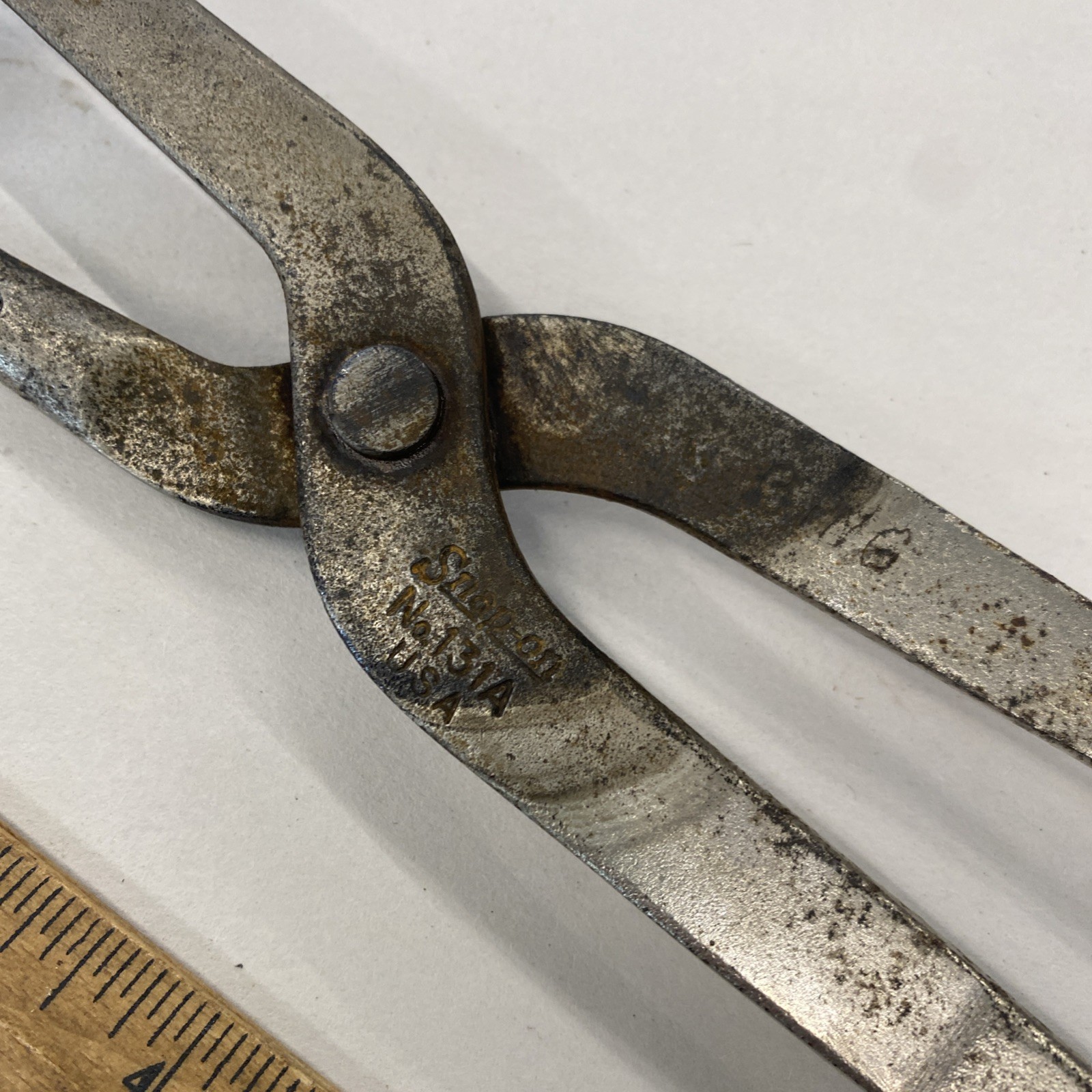 Snap On 131A 13″ Long Chrome Drum Brake Spring Pliers USA, UGLY, M0787