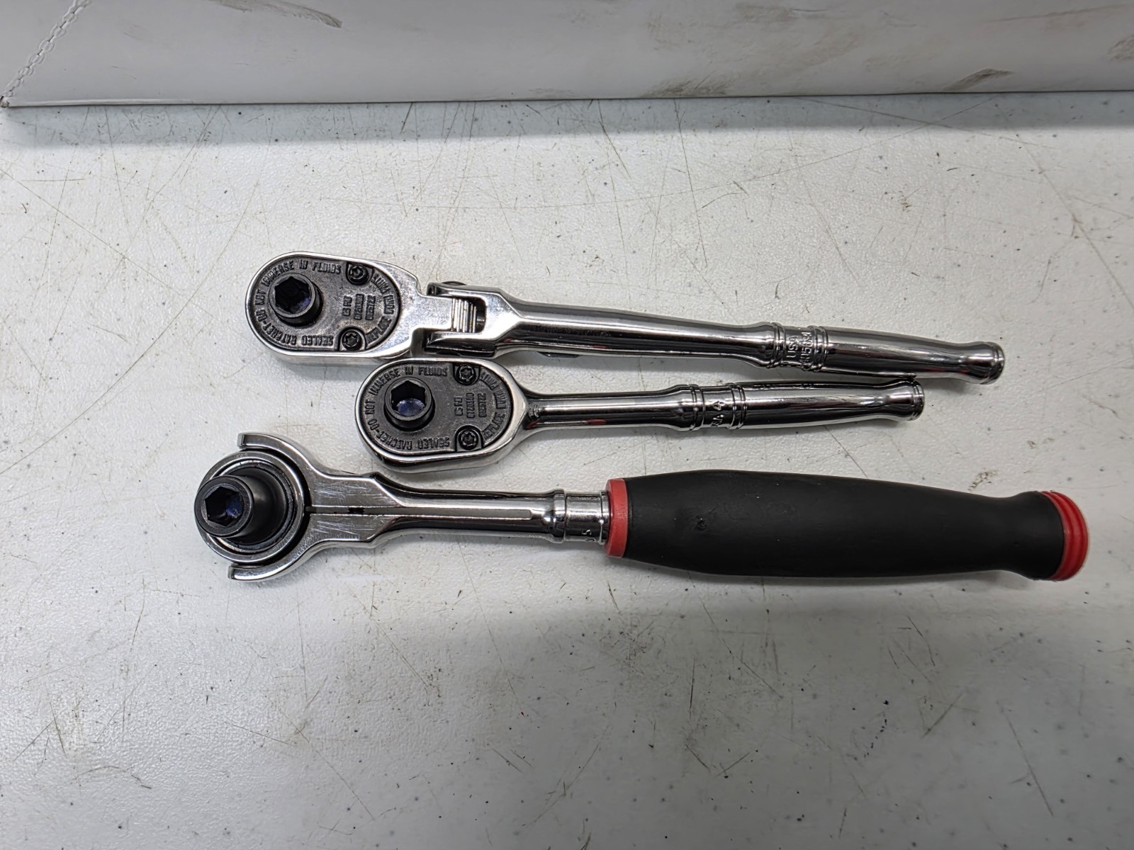 Snap-on Tools 103ART09FR 3pc 1/4″ Drive Dual 80 Mixed Ratchet Set w ProFi