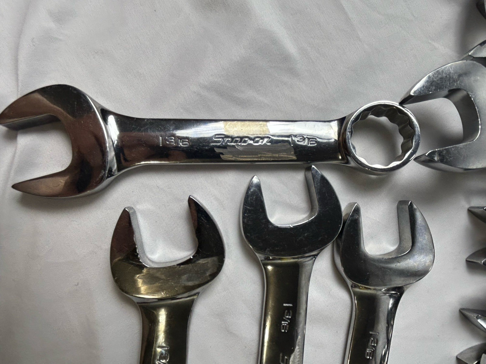 Snap-on Tools USA 1-3/16″ SAE SHORT Chrome 12PT Combo Wrench OEX380B 1 Per Order
