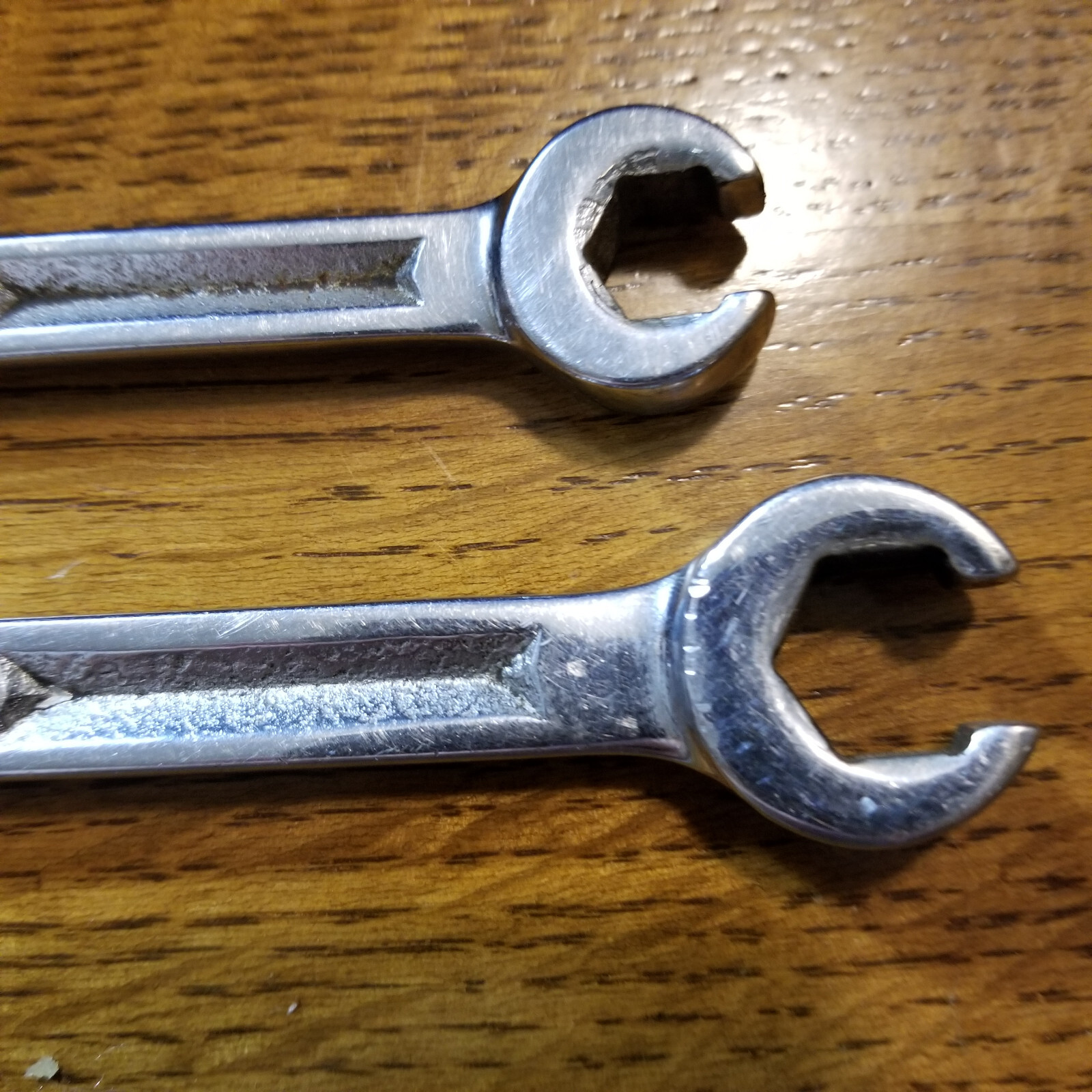 SNAP ON 3/8in x 7/16in & 1/2in X 9/16in Flare Nut Line Wrenchs VERY GOOD.