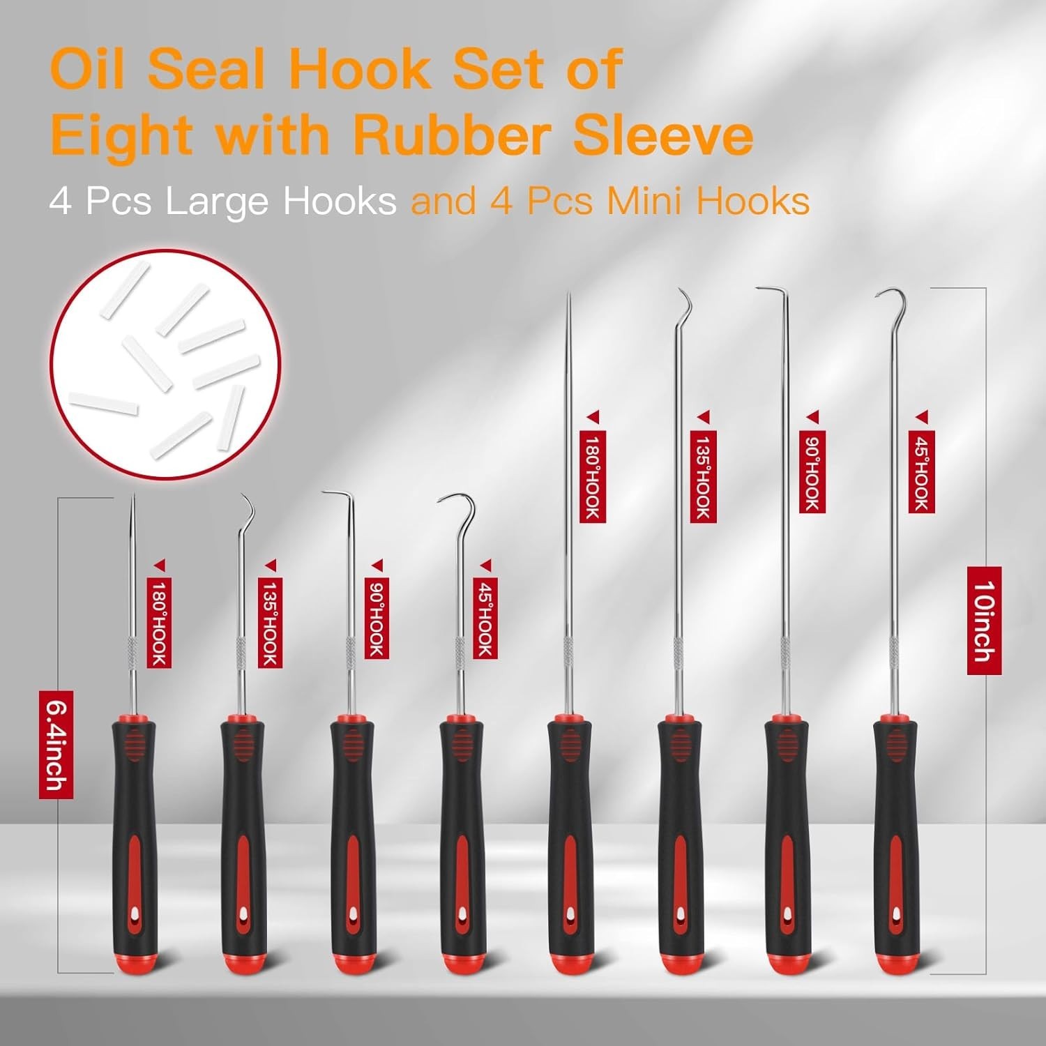 Ergonomic 8-Piece Pick Tool Set – Durable Alloy for Automotive & Mechanical Use