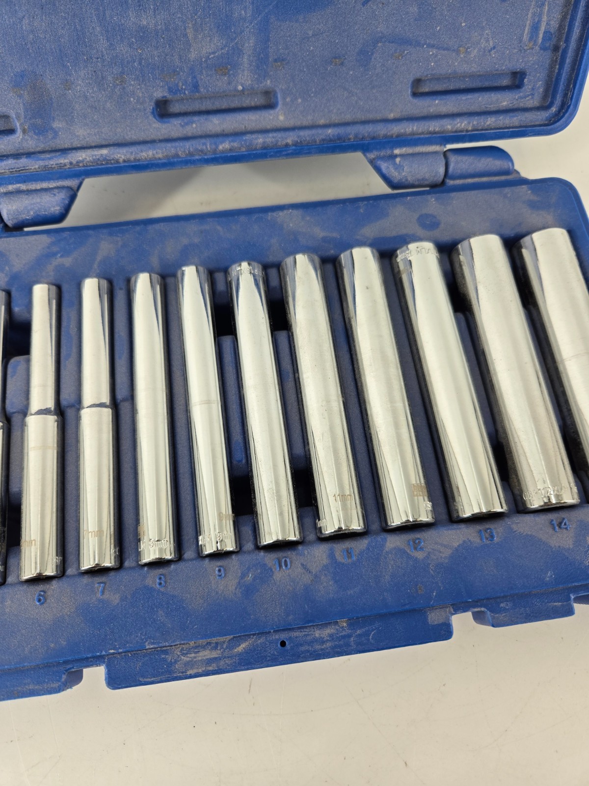 Cornwell Tools CBP1XLM13ST Blue Power 13pc Metric 6 Point Socket Set 1/4″ Drive