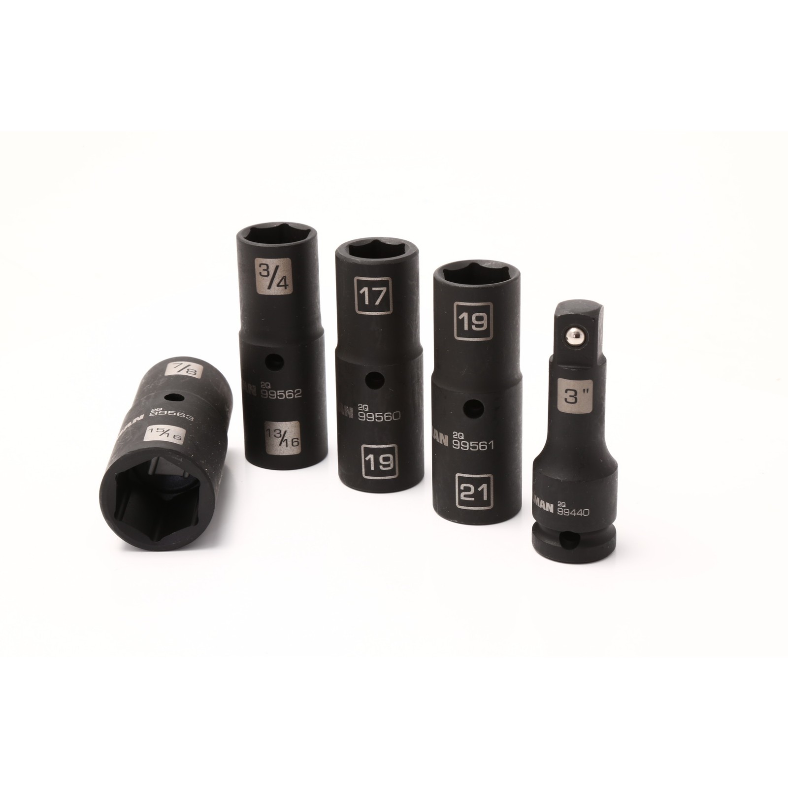 Steelman 5 Piece 1/2 in. Drive Impact Flip Socket Set 99495