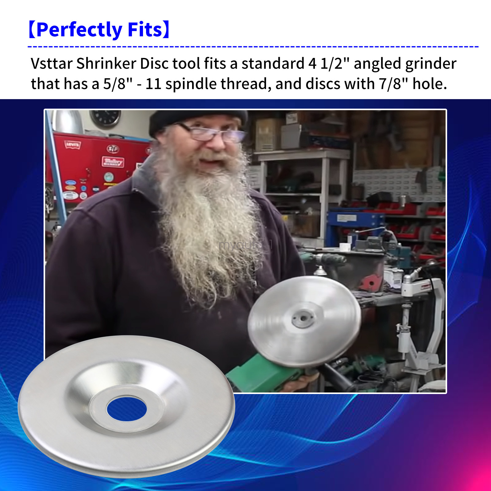 Shrinking Disc 4.5Inch – Sheet Metal Fabrication Tool – Auto Body Panel Repair