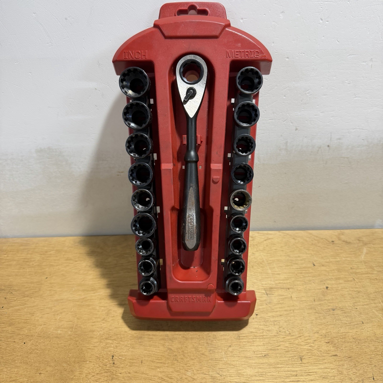 Sears Craftsman Metric SAE Max Axess Socket Set Pass Through 19pc 31415L-AC