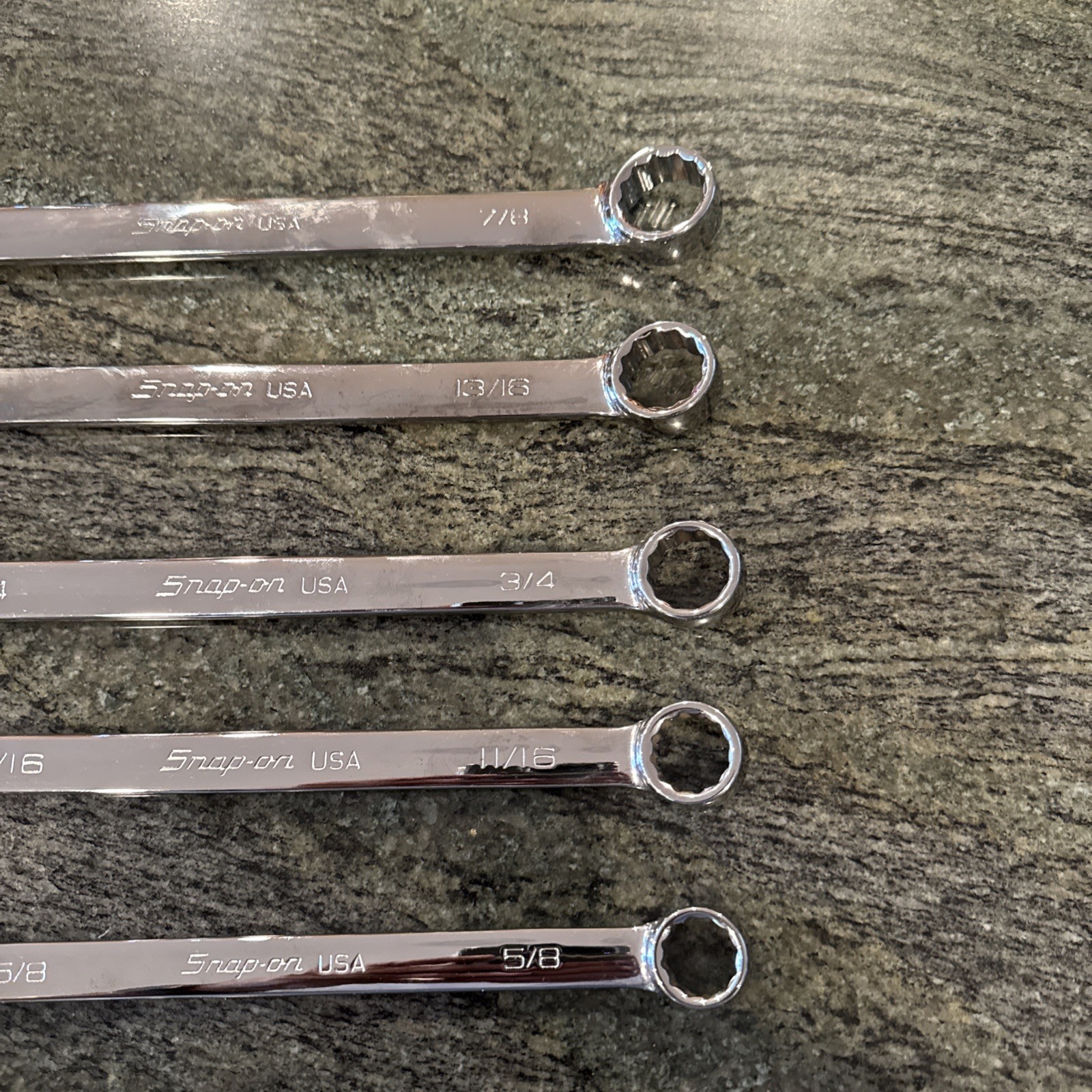snap on soex710 10 pc 12 point sae flank drive plus combination wrench set