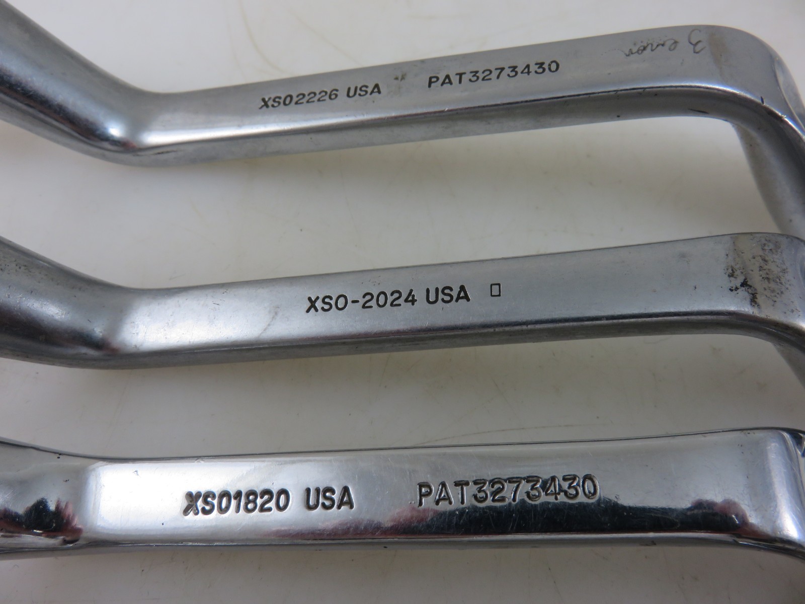 Snap-On XSO SHORT 60° Offset Box End Wrench 7pc Set 5/16″-13/16″ Vintage