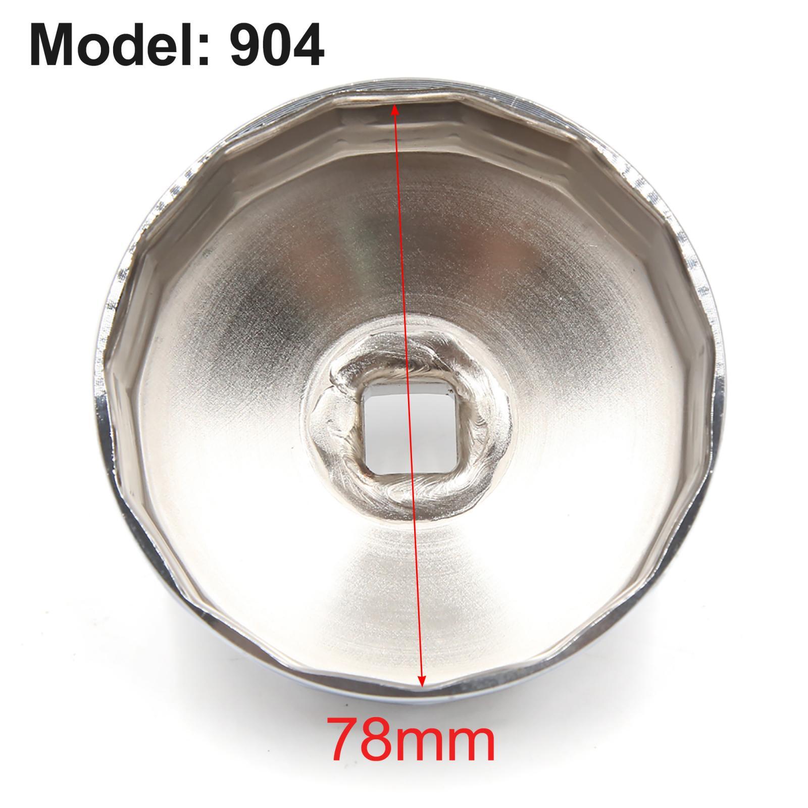 15 Flutes 78-79mm Inner Dia Stainless Steel Oil Filter Wrench Car Housing Tool