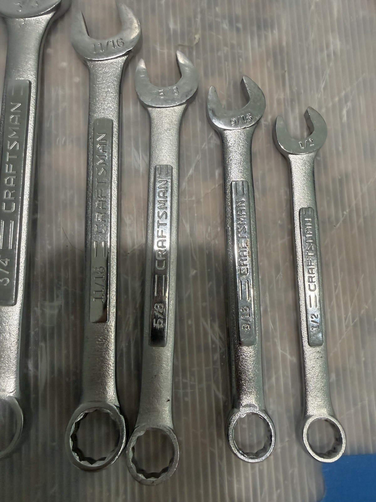 Craftsman USA V Series Wrench Set 12 Piece V-44708 To 44695 SAE 1 1/4 To 1/2