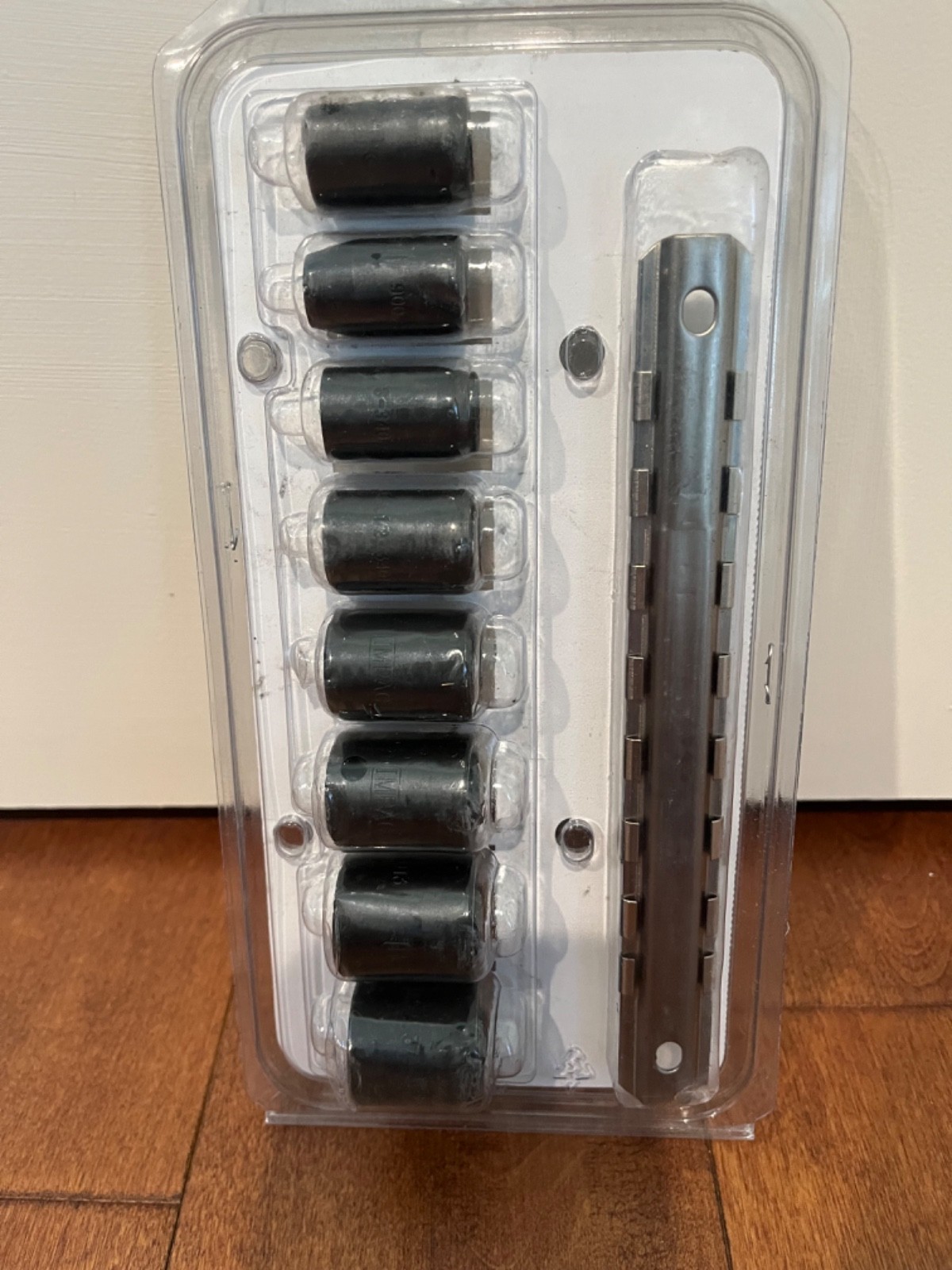 Allen Tools 19500 SAE Impact Socket Set 8pcs w rail 3/8 Drive 6pt Made in USA
