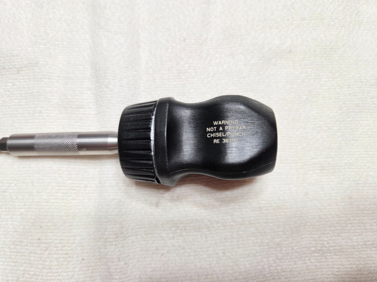 Snap-on Tools USA NEW BLACK Stubby Hard Handle Ratcheting Screwdriver SSDMR1A