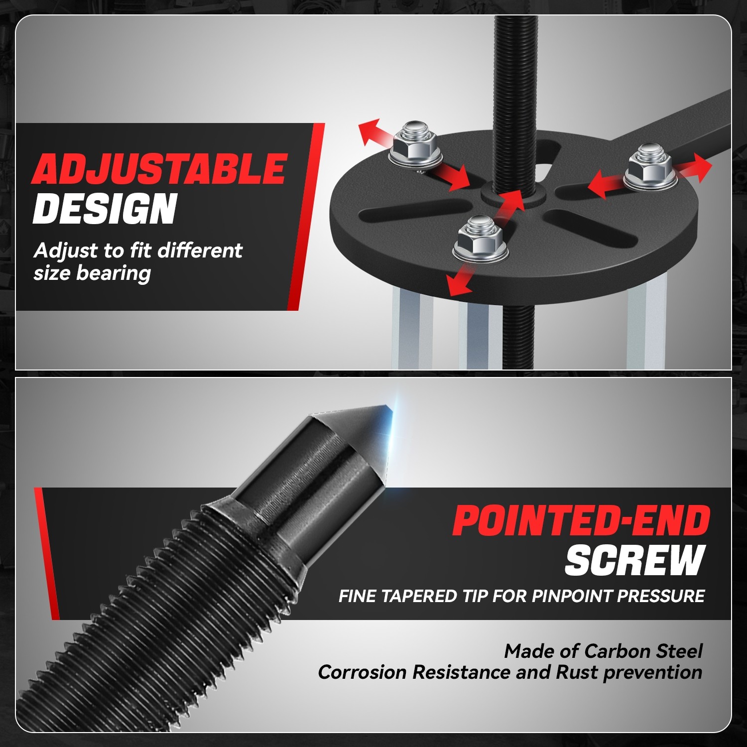 Bearing Disassembly Extractor Removal 3-jaw Puller Inner Hole Separator Tool Set