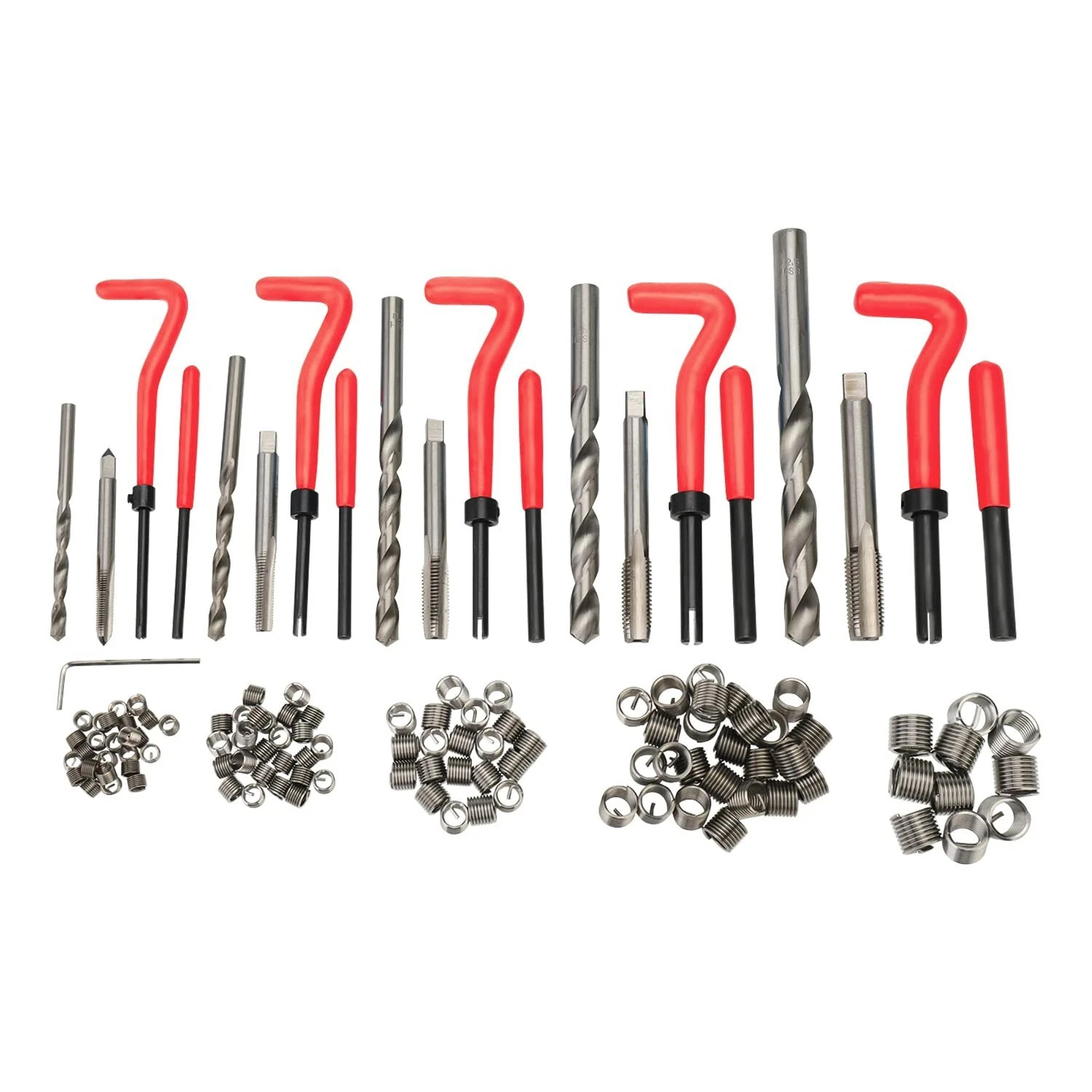 Metric Rethreading Tool Kit Set M5 M6 M8 M10 M12 Helicoil Thread Repair 131Pcs