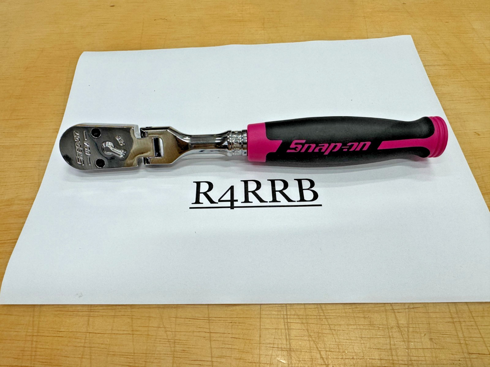 Snap-on Tools USA NEWEST 3/8″ Drv 100 Tooth PINK Soft Grip Flex Ratchet FHF100P
