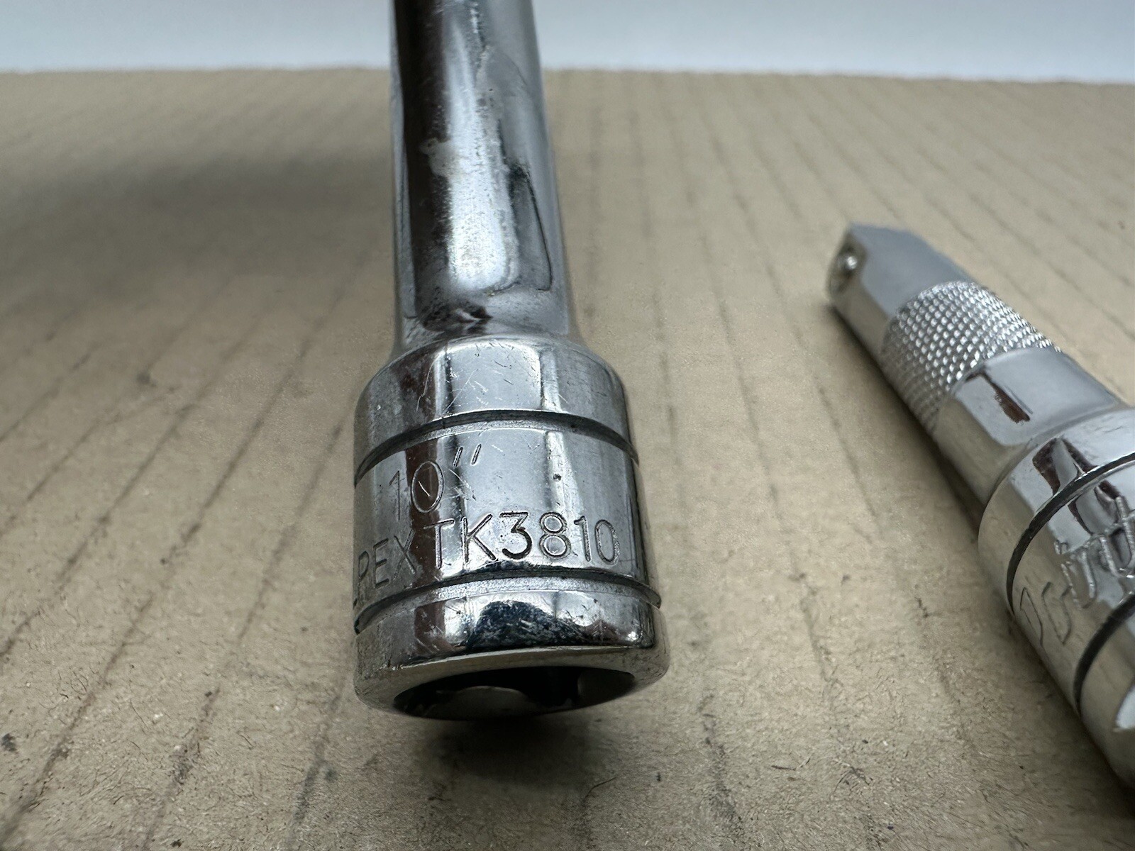 Blue-Point 2pc 3/8 Drive 3 & 10″ Extensions BLPEXTK3810 & BLPEXTK383 Good Shape