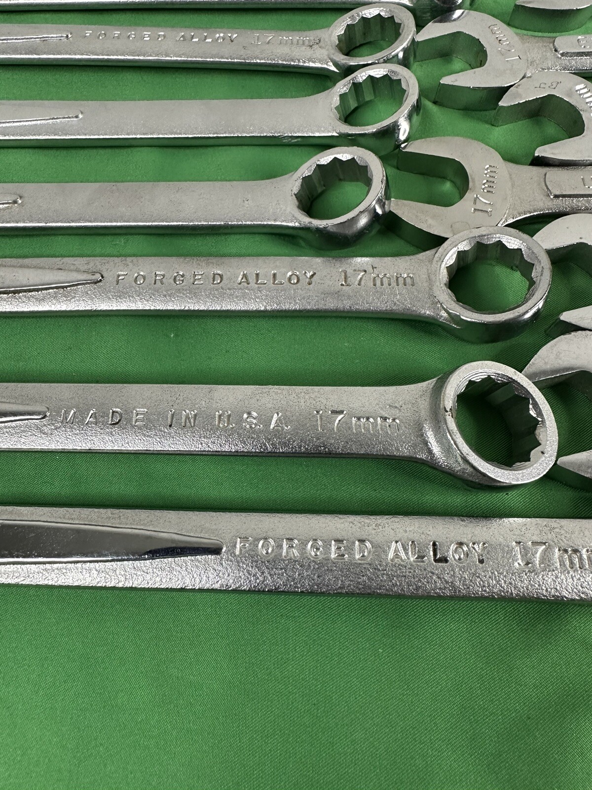 Lot of Five (5) EASCO 17mm 12 Point Combination Wrench Tool # 63 617 (63617)