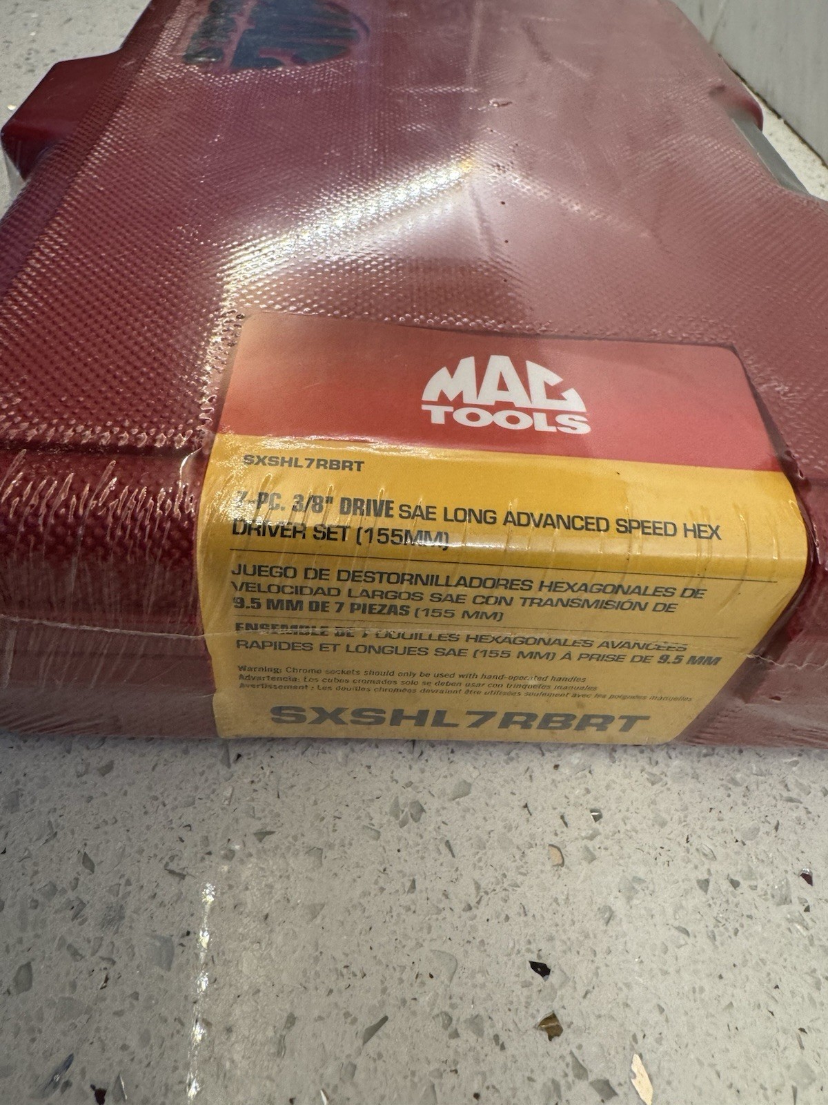 MAC Tools RBRT SAE Long Advanced Speed Ball Hex Driver Set SXSHL7RBRT NEW SEALED