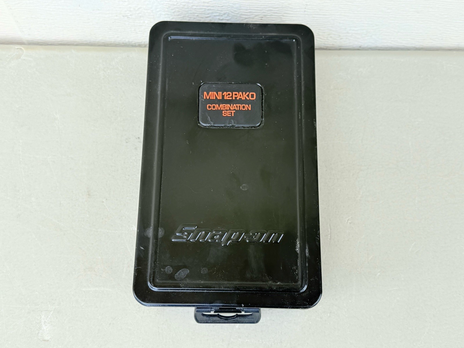 Snap On USA 12 Piece ORANGE Hard Handle Mini Tip Combination Set MINI12PAKO