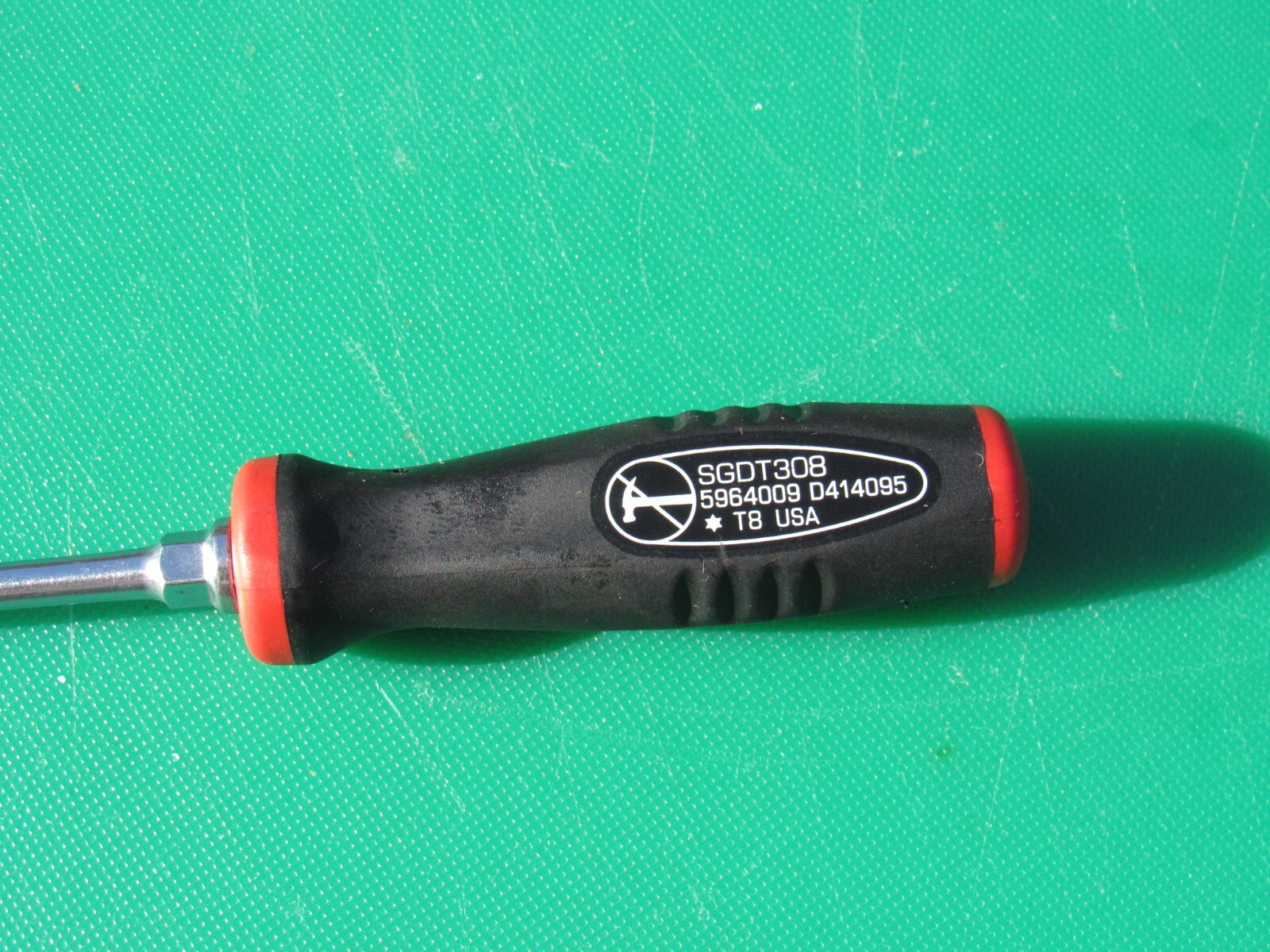 SNAP ON SGDT308 T8 BLACK RED MINI SOFT GRIP HANDLE TORX SCREWDRIVER SGDT 308 T 8
