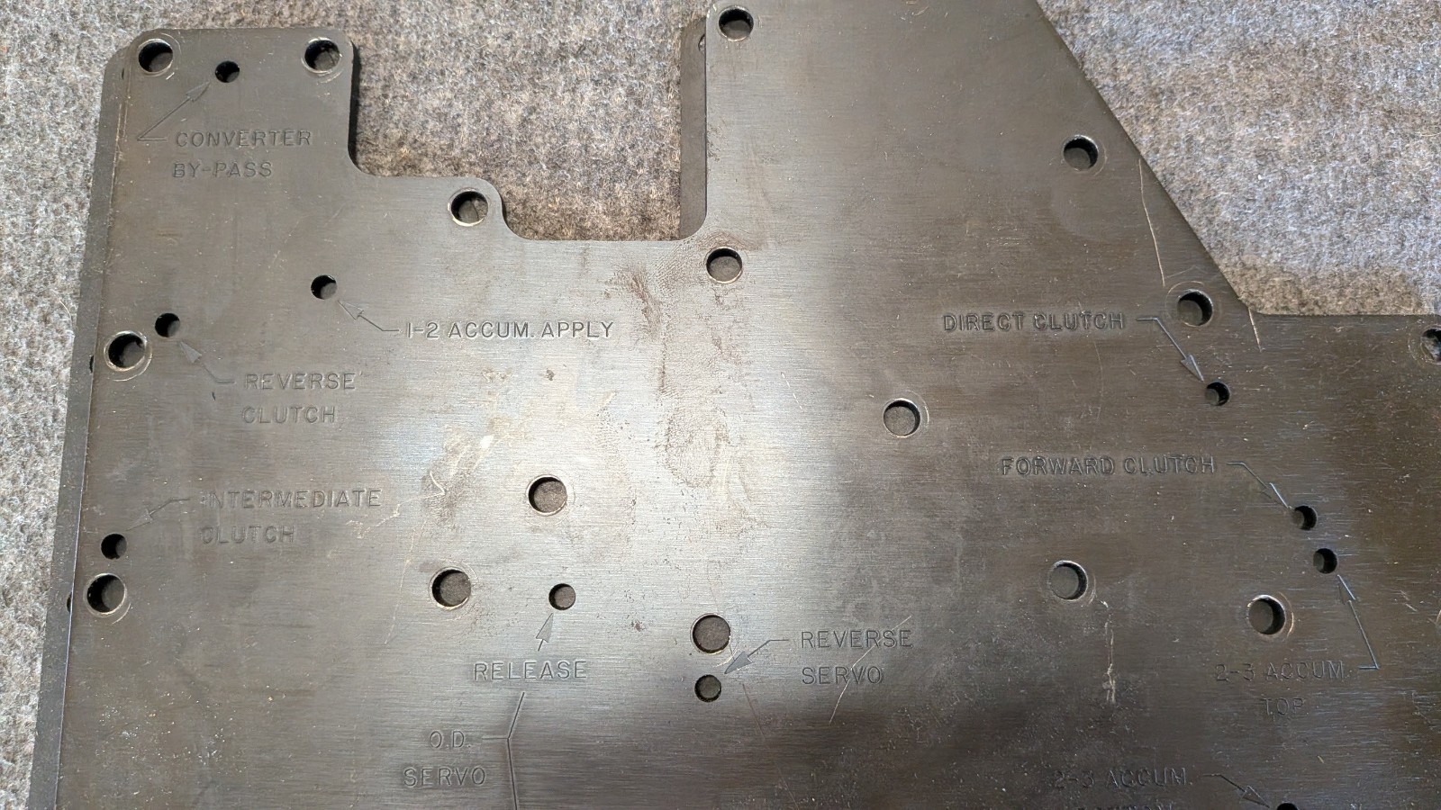 Ford T92P-7006-A 307-246 OTC Rotunda Air Test Plate & Gasket