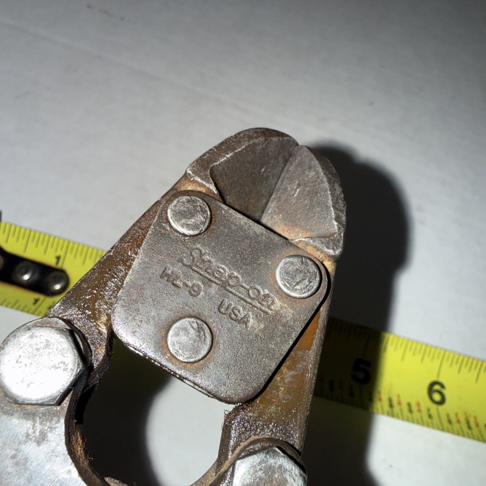 Vtg Snap-On Tools Made in USA HL-9 High Leverage Diagonal Cutters Pliers 9″ !!