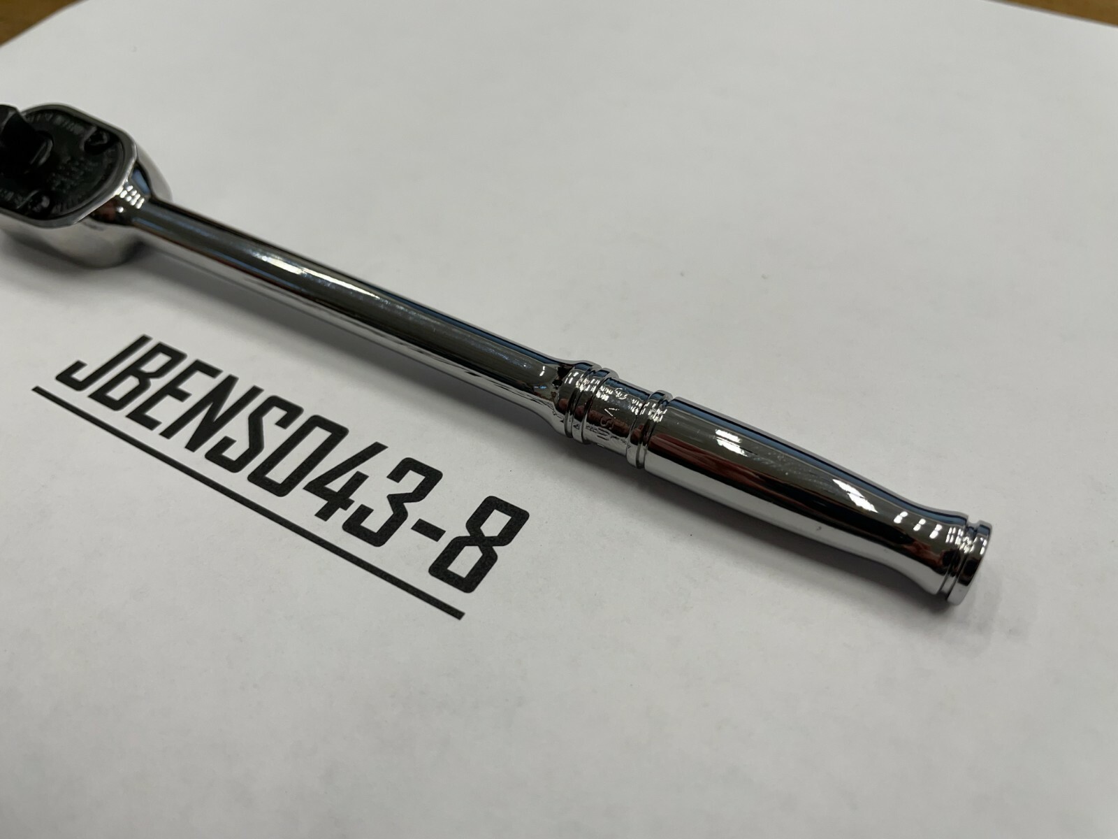 Snap-on Tools USA NEW 1/4″ Drive Chrome Long Handle Fixed Head Ratchet TL72