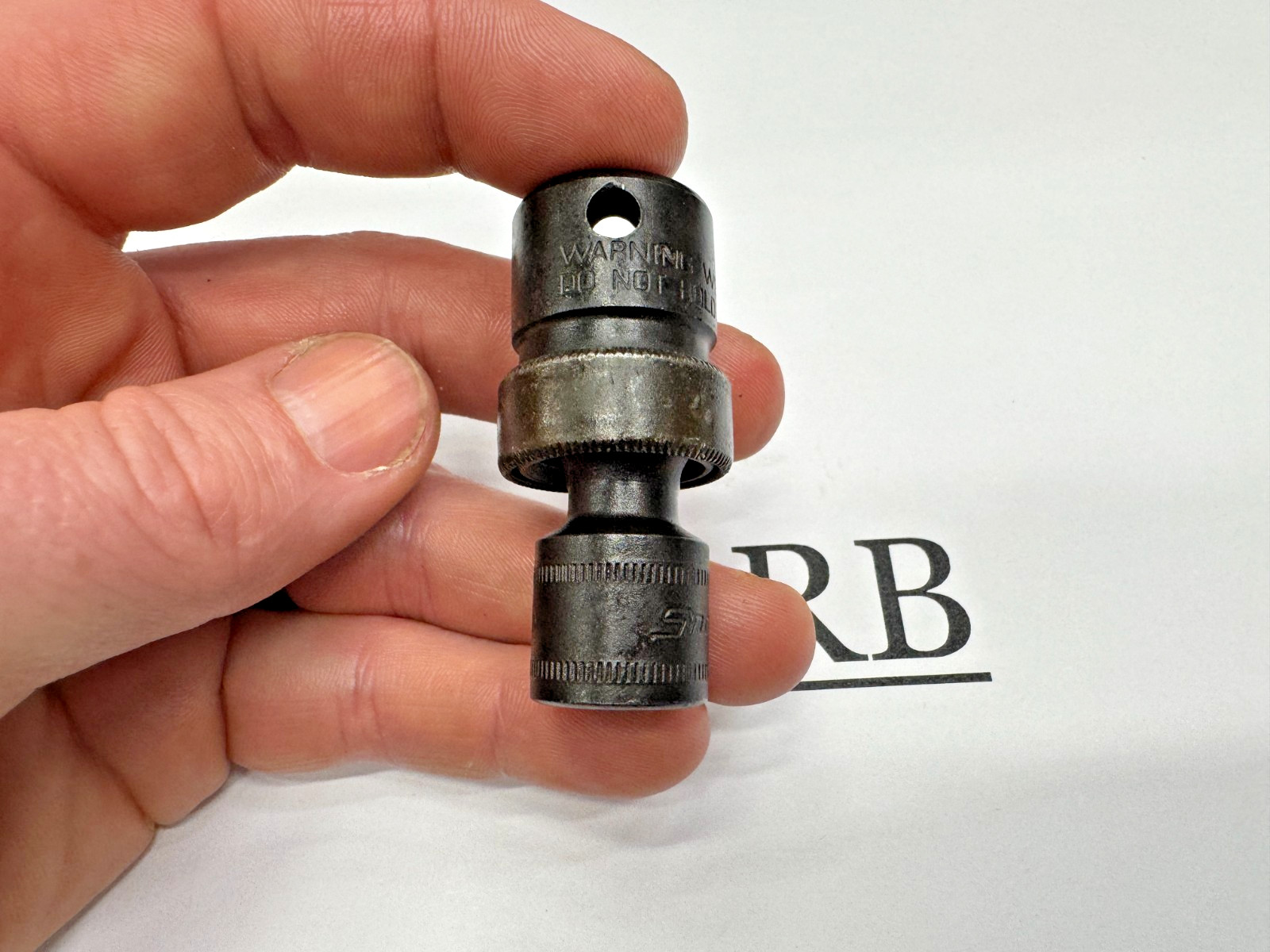 Snap-on Tools USA 3/8″ Drive 12mm Metric 6PT Impact Swivel Socket IPFM12B NICE