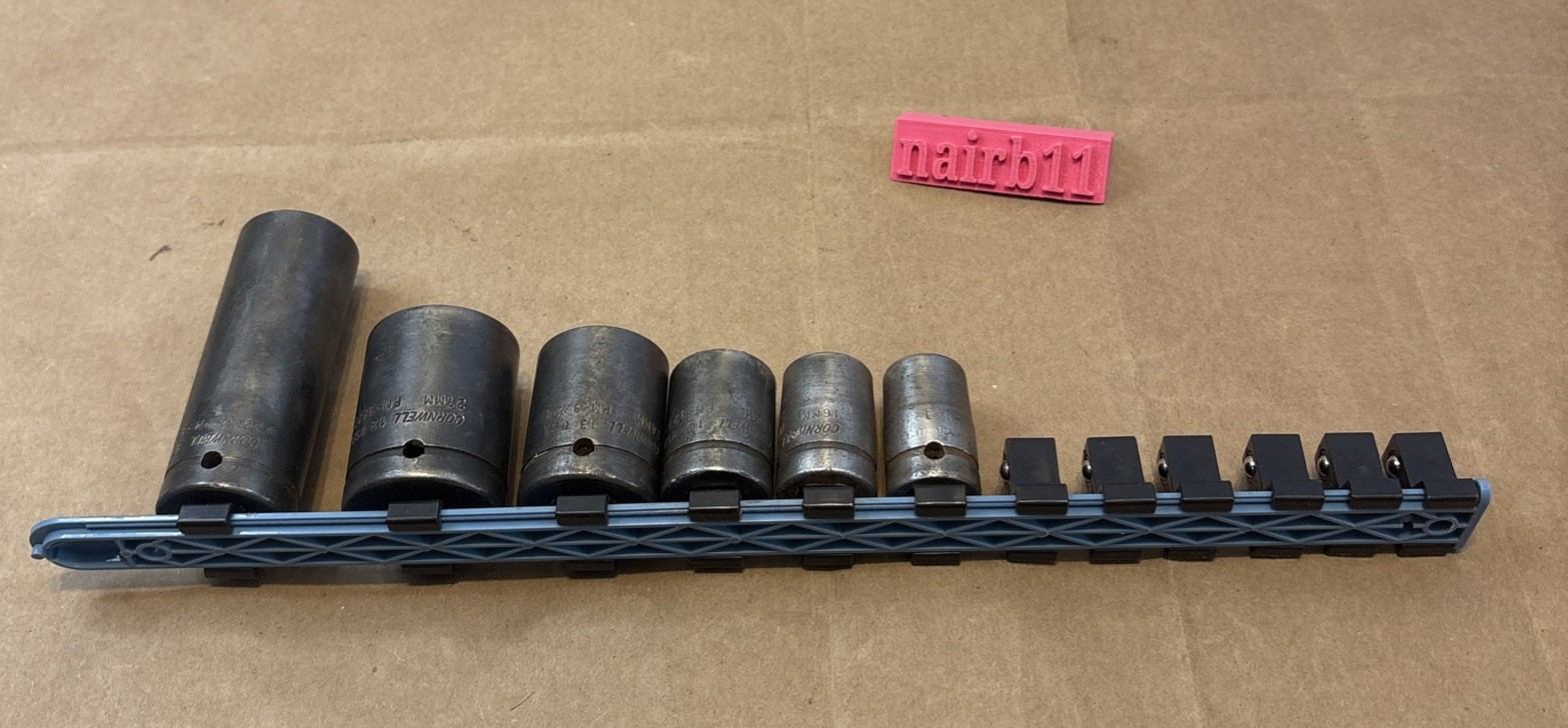 Cornwell Impact Sockets 6 Pieces Mechanics Tools USA 22mm, 27, 24, 18, 16, 14 mm