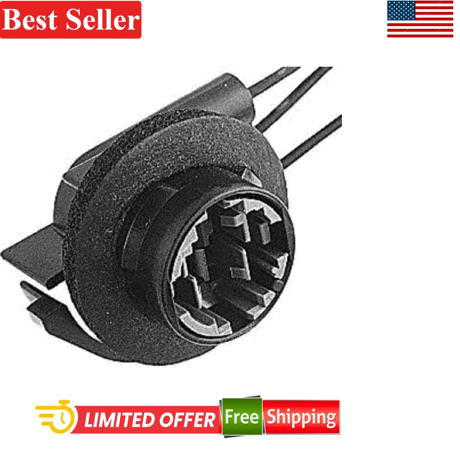 Motorcycle Pigtail Socket Assorted Waterproof Halogen Fits Vehicle