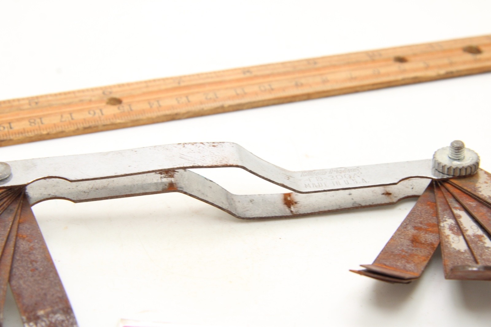 Blue Point FB-300A Bent Blade Feeler Gauge 25 Blades USA